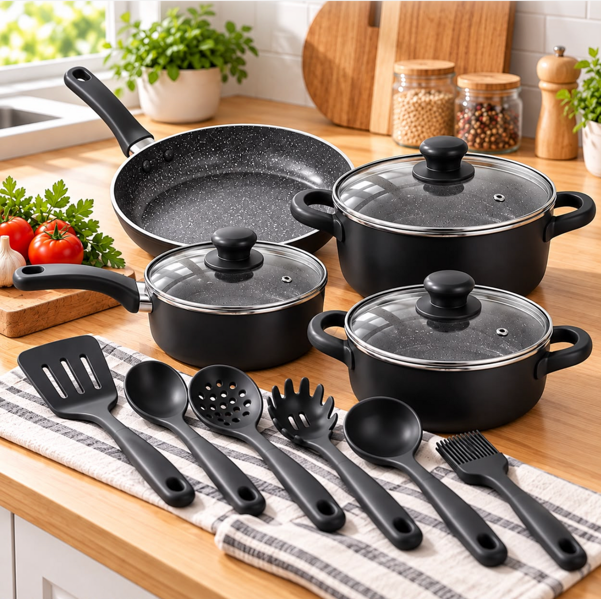 🍳SET DE OLLAS 13 PIEZAS